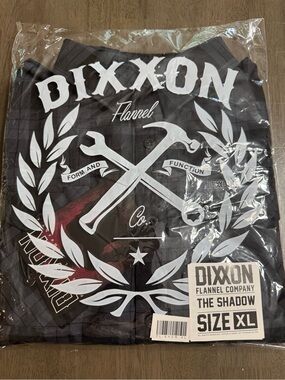 DIXXON Mens XL “The Shadow” Flannel BNIB